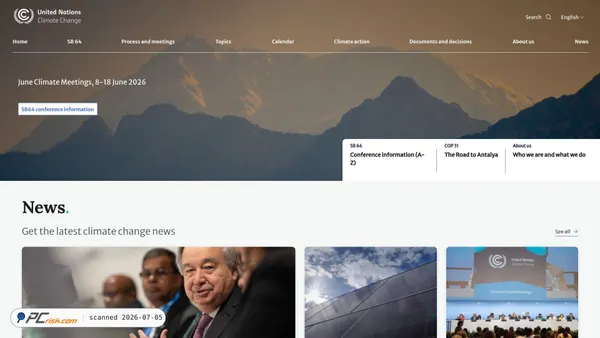 unfccc.int screenshot