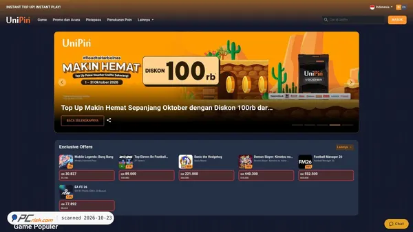Captura de unipin.com