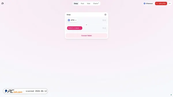 uniswap.uzheths.blockchain-group.ch screenshot