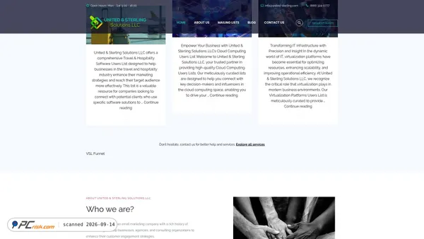 Captura de ecrã de united-sterling.com