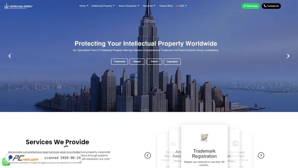 unitedlegalexperts.com screenshot