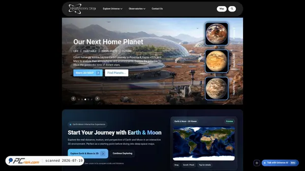 universemap.net screenshot