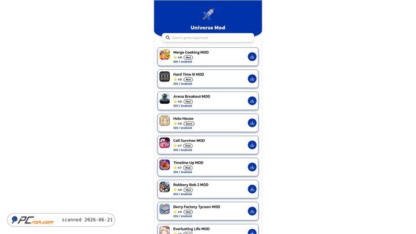 universemod.com screenshot