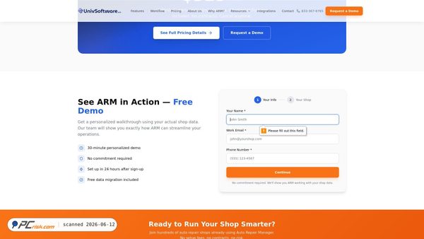 univsoftware.com screenshot