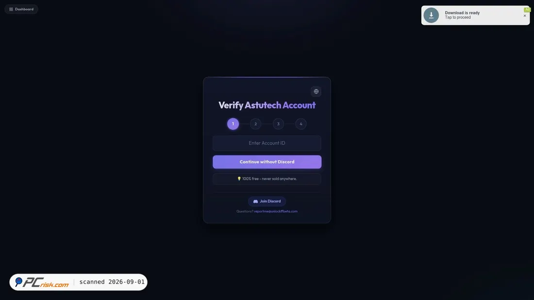 Captura de pantalla de unlockffbeta.com