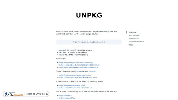 unpkg.com screenshot