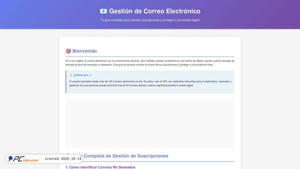 unsubscribe.infalios.com Screenshot