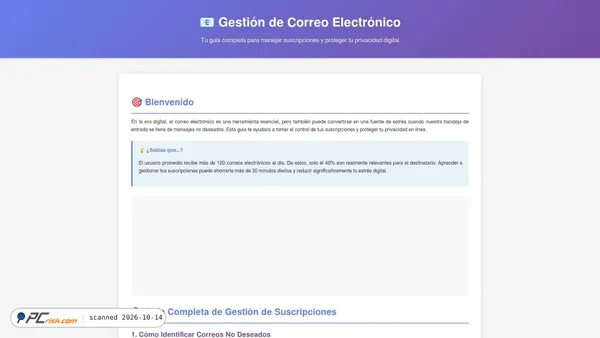 Capture d’écran de unsubscribe.infalios.com