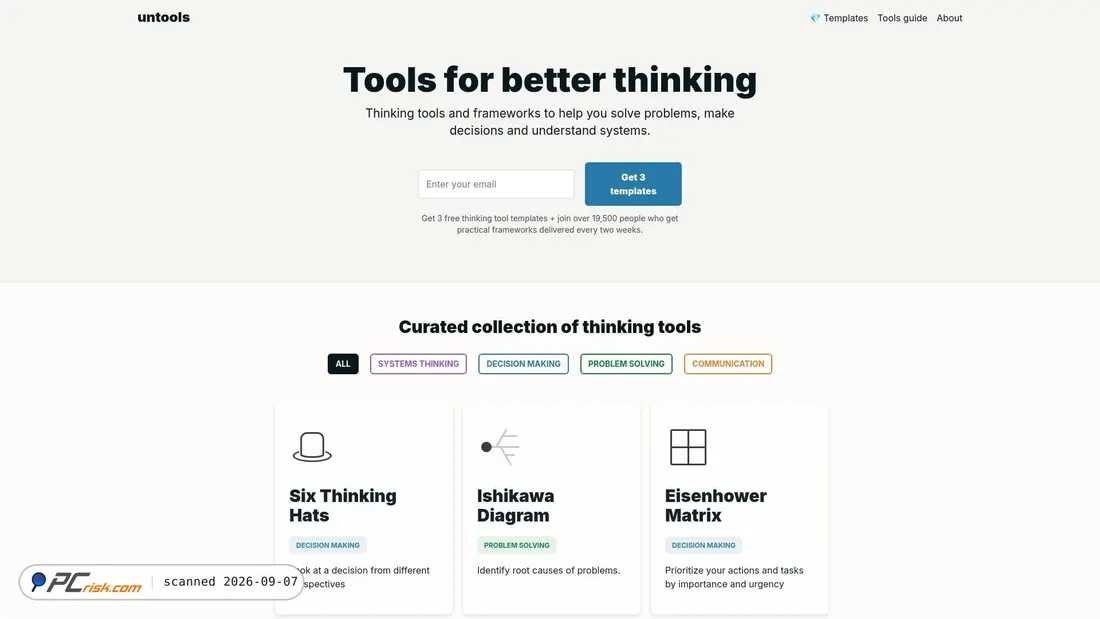 Screenshot of untools.co