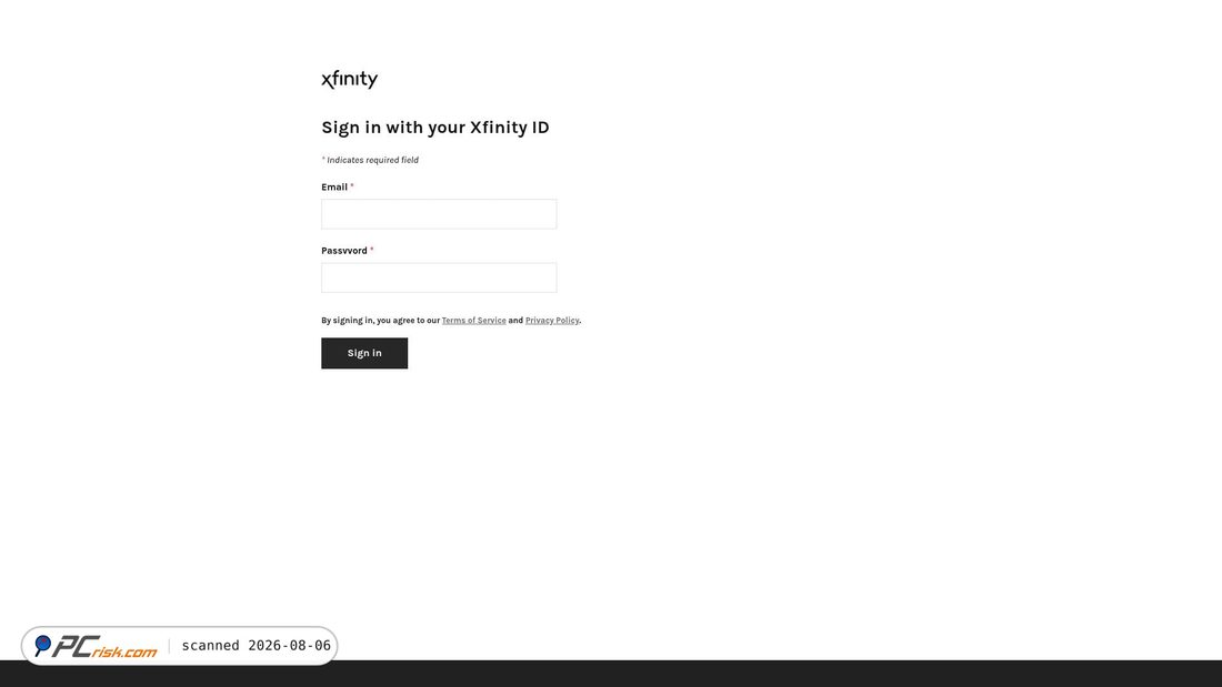 Screenshot di updatemycomcast.weebly.com