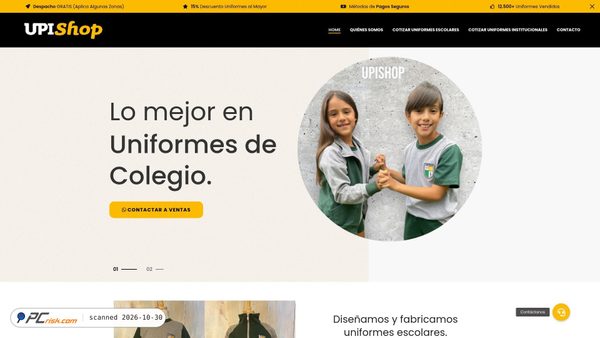 Captura de ecrã de upishop.cl