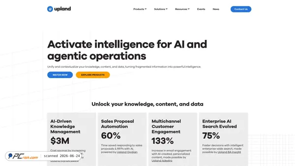 uplandsoftware.com screenshot