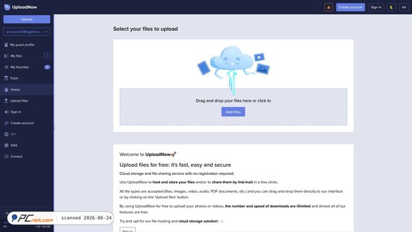 uploadnow.io screenshot