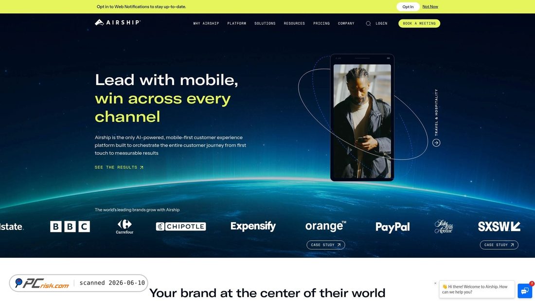 Screenshot of urbanairship.com