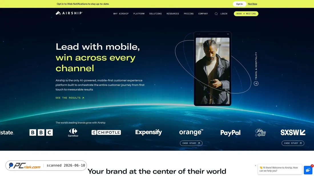 Screenshot di urbanairship.com