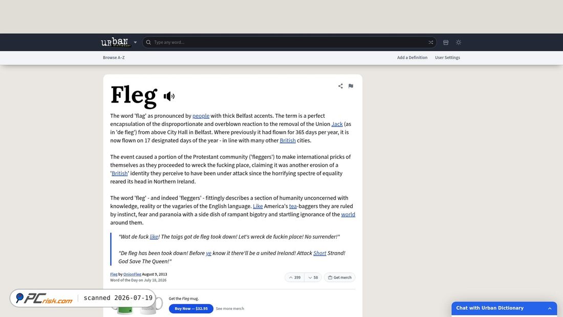 Screenshot of urbandictionary.com