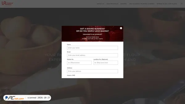 urcflour.com screenshot