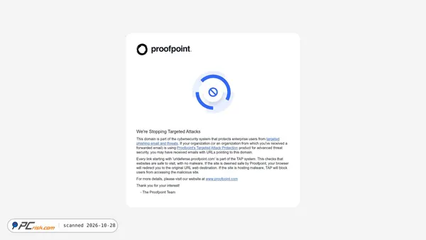 urldefense.proofpoint.com Screenshot