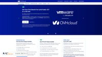 Captura de ecrã de us.ovhcloud.com