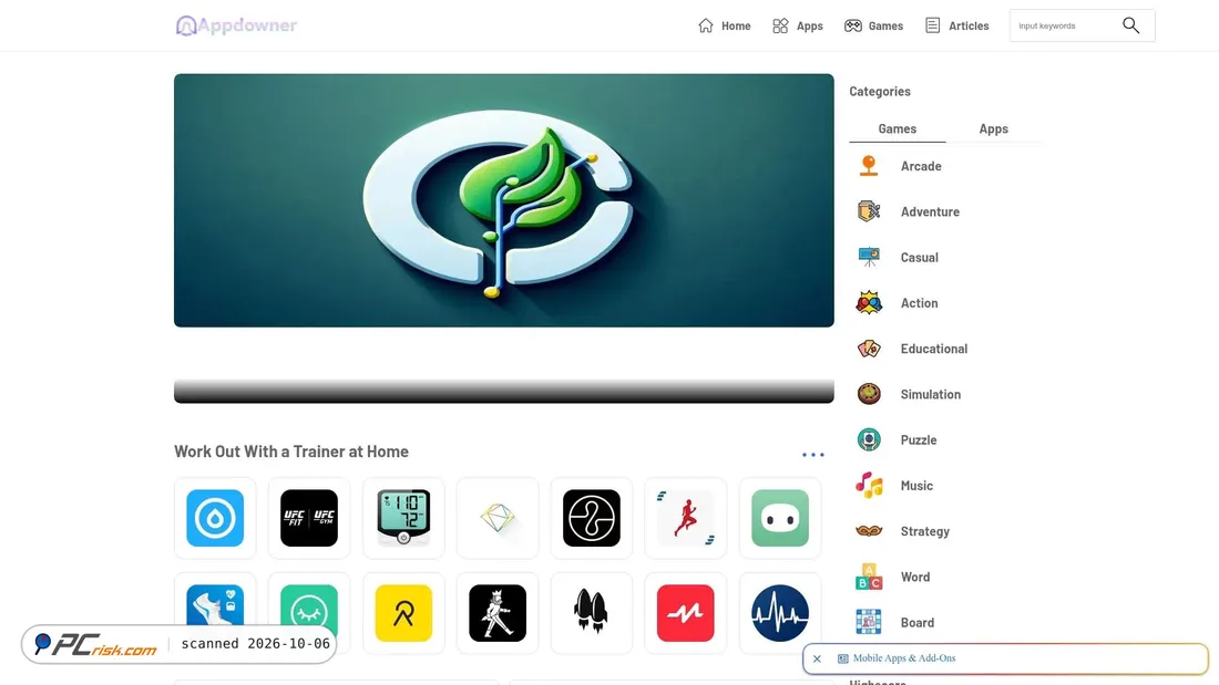Captura de ecrã de usa.appdowner.com