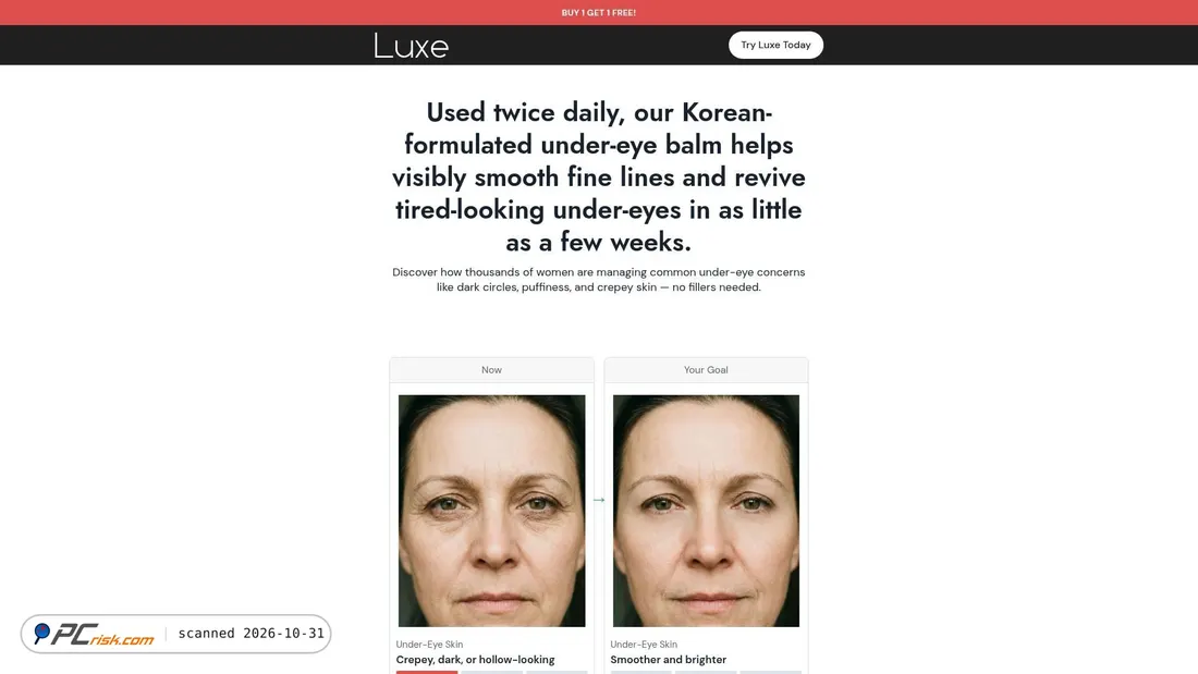 Screenshot van usa.luxe.com