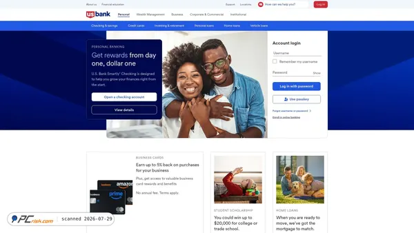 usbank.com screenshot