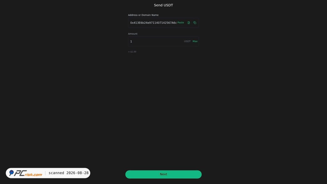 Screenshot of usdt-trustwallet-blockchain.vercel.app