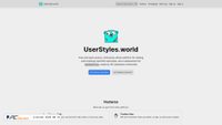 Zrzut ekranu userstyles.world