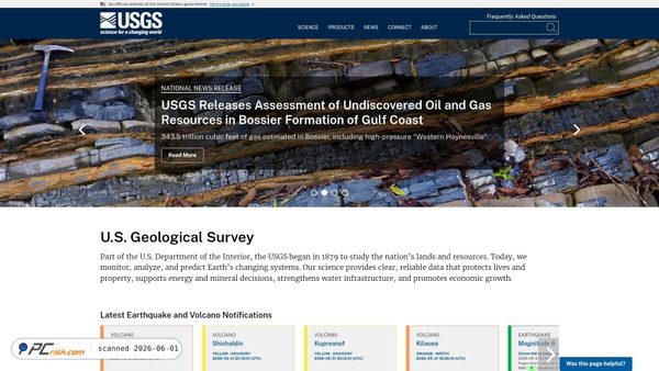 usgs.gov screenshot