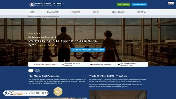 usimmigrationdocument.org screenshot