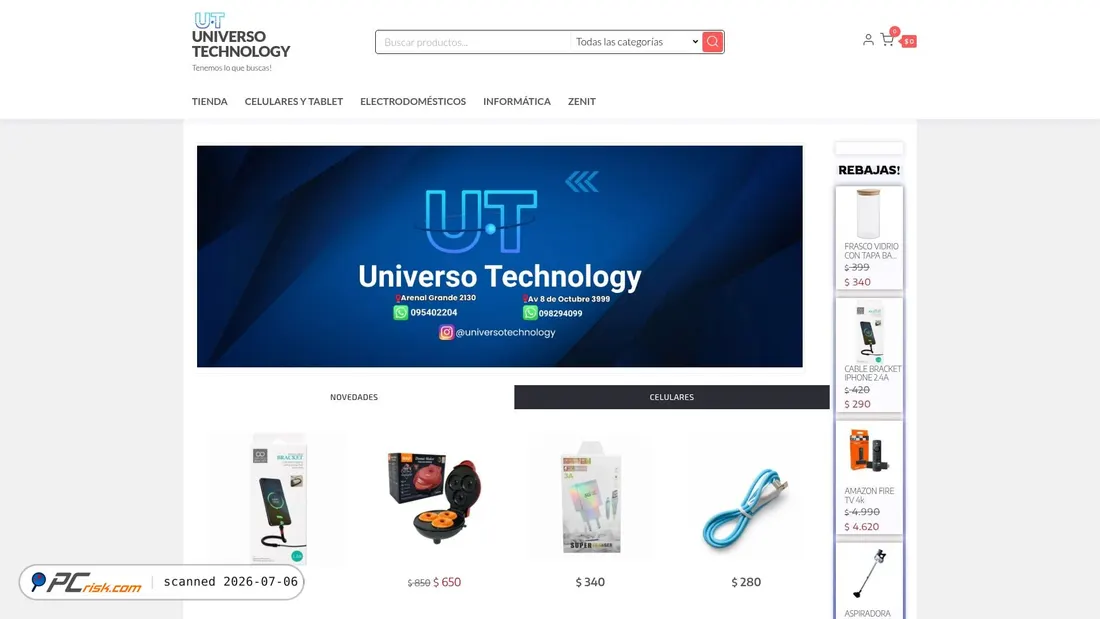 Screenshot of ut.com.uy