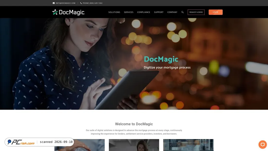 Screenshot di uwm.docmagic.com