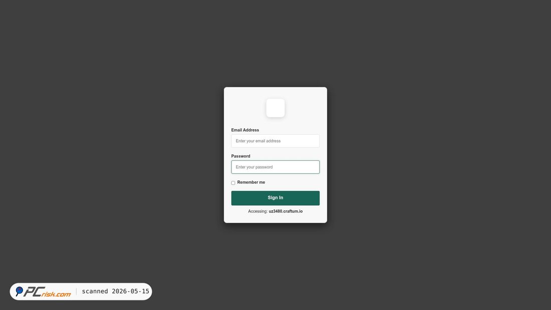 Screenshot von uz3480.craftum.io