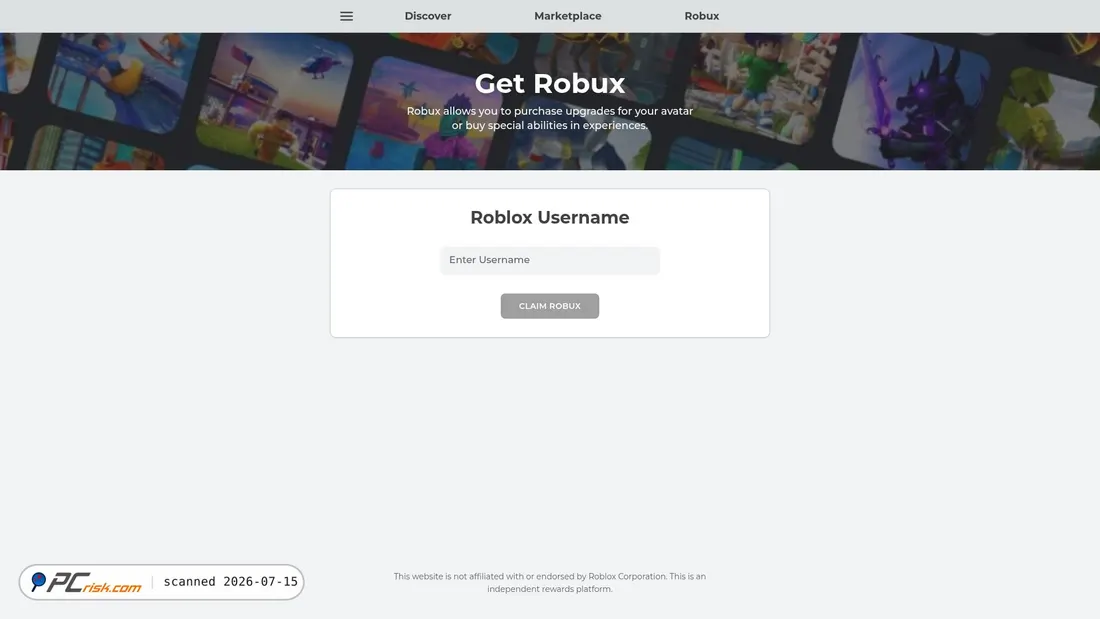 Screenshot of v0-robloxi.vercel.app