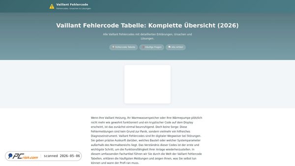 vaillantfehler.de screenshot