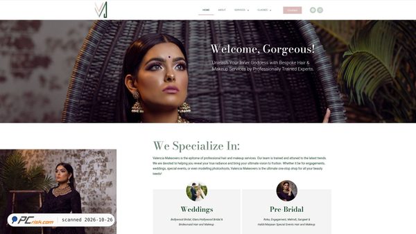 valenciamakeovers.com Screenshot
