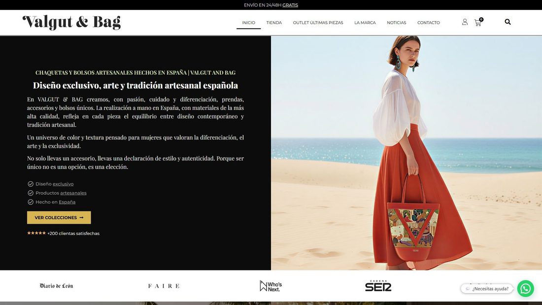 Screenshot of valgutandbag.com