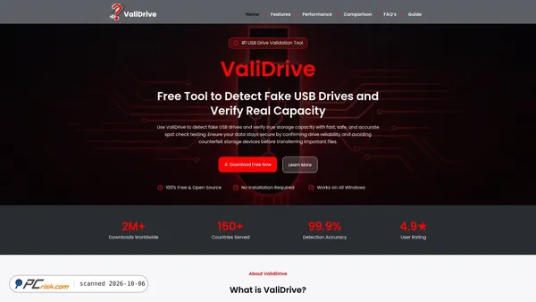 validrive.org screenshot