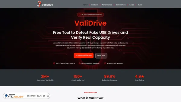 validrive.org screenshot