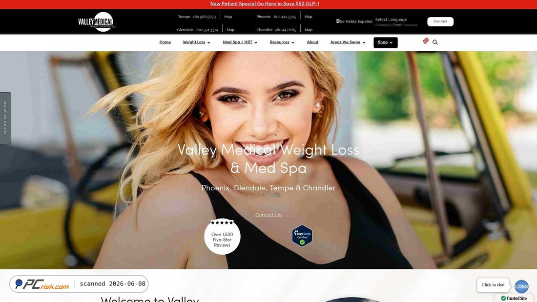 Screenshot di valleymedicalweightloss.com