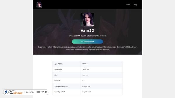 vam3d.org screenshot