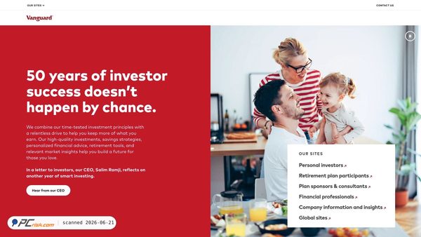 vanguard.com screenshot