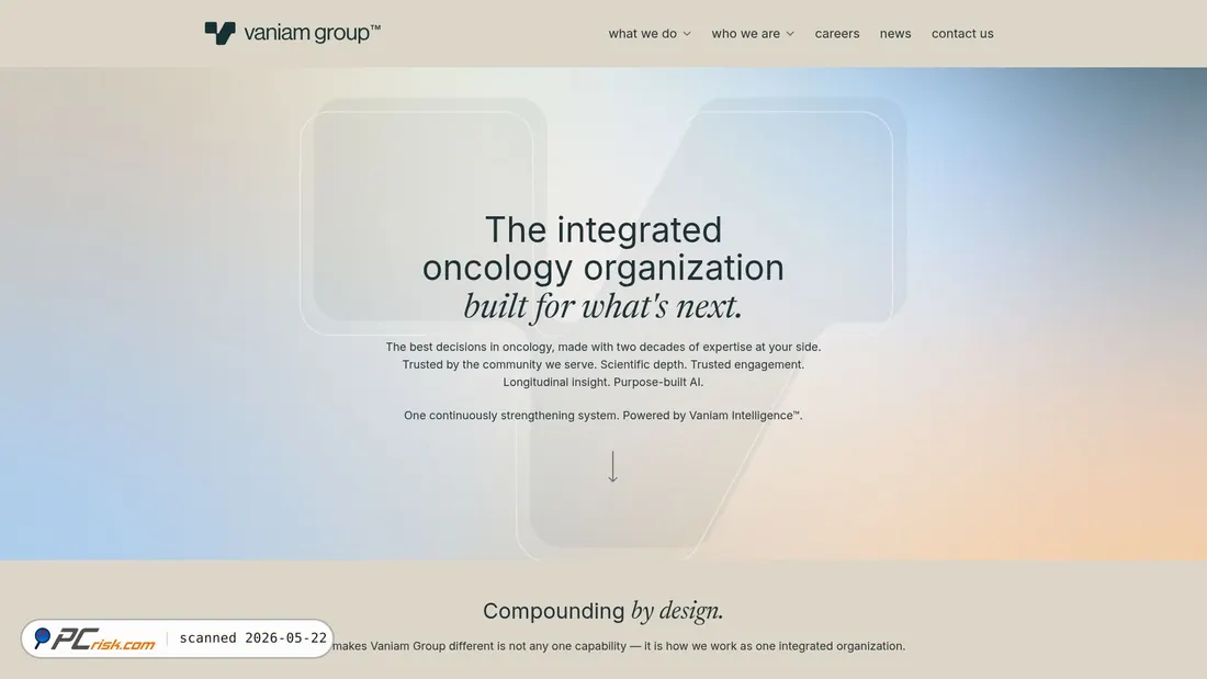 Screenshot of vaniamgroup.com