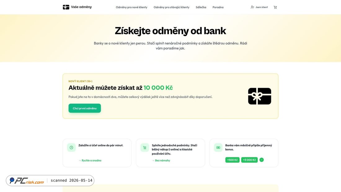 Screenshot von vaseodmeny.cz