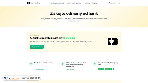vaseodmeny.cz screenshot