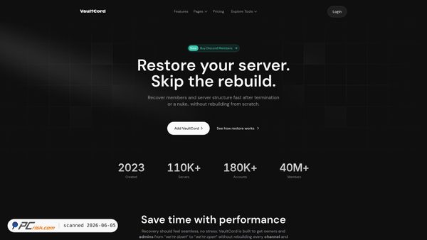 vaultcord.win screenshot