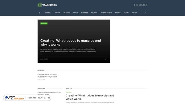 vaultox24.com screenshot