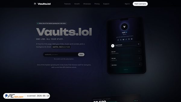 vaults.lol screenshot