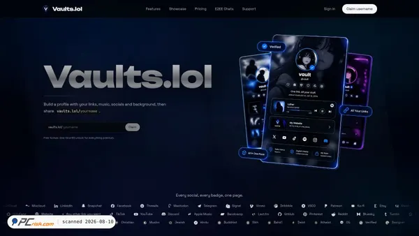 vaults.lol screenshot