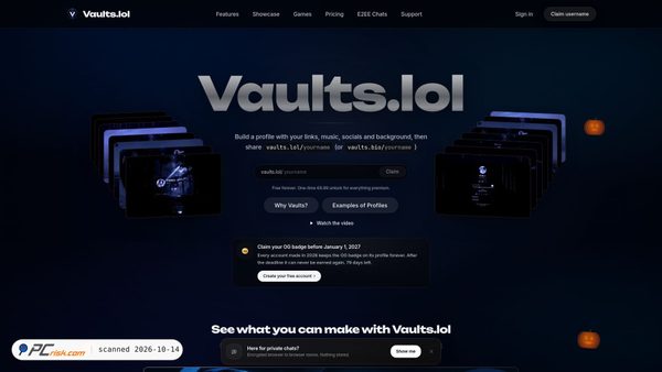 vaults.lol screenshot